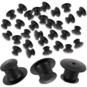 Metal Pin Backs,  25 count Black Locking Pin Keepers Locking Clasp   Lock for DIY Crafts Brooches Lapels