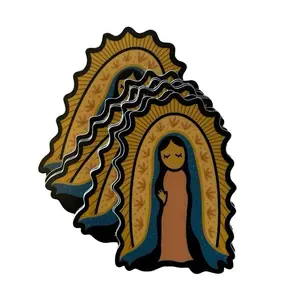 Virgencita Sticker | Tierra Y Cielo | Hand drawn design | Waterproof Sticker | 3in