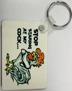 Stop Staring Cock Key Chain