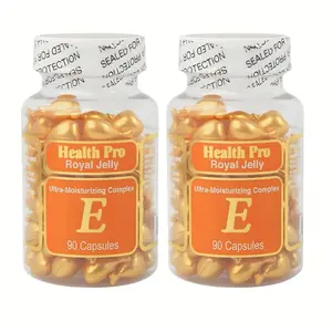 Nu Health Royal Jelly Moisture Complex Vitamin E Oil Capsule for Skin | 90 Capsules | Topical Serum for Hydrated Silky Skin | Sunflower Seed Camellia & Soybean Oil