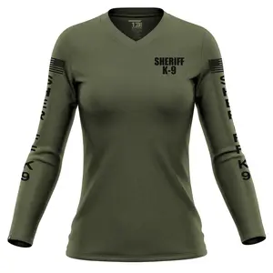 [SHERIFF K9] Women's Performance Long Sleeve [GRN/BLK]
