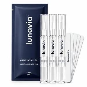 Antifungal Pen 3-Pack – 25% Undecylenic Acid Formula with Tea Tree, Clove Bud & Aloe for Athlete’s Foot, Jock Itch, Ringworm & Nail Repair Hyaluronic Hardener and Growth Treatment