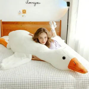 190cm Extra-Large Cute Big White Geese Pillow Plush Toy Soft Plush Material Ideal for Hugging Sleeping and Relaxation Perfect Gift for Plush Lovers valentine gifts