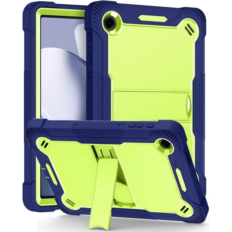 T-Mobile Revvl Tab 2 10.1in 2025 5G Android Tablet Case - Kids Casing, Shockproof Plastic Accessory with Screen Protector, Camera Protection, Kickstand for Bedtime Use  Cover Shell Silicone Protective