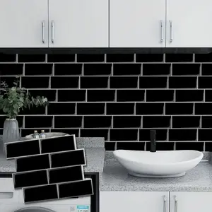 10-Sheet Premium Backsplash Tile for Kitchen, Peel and Stick Self Adhesive Subway Tiles, Easy Install for Kitchen and Bathroom Decor