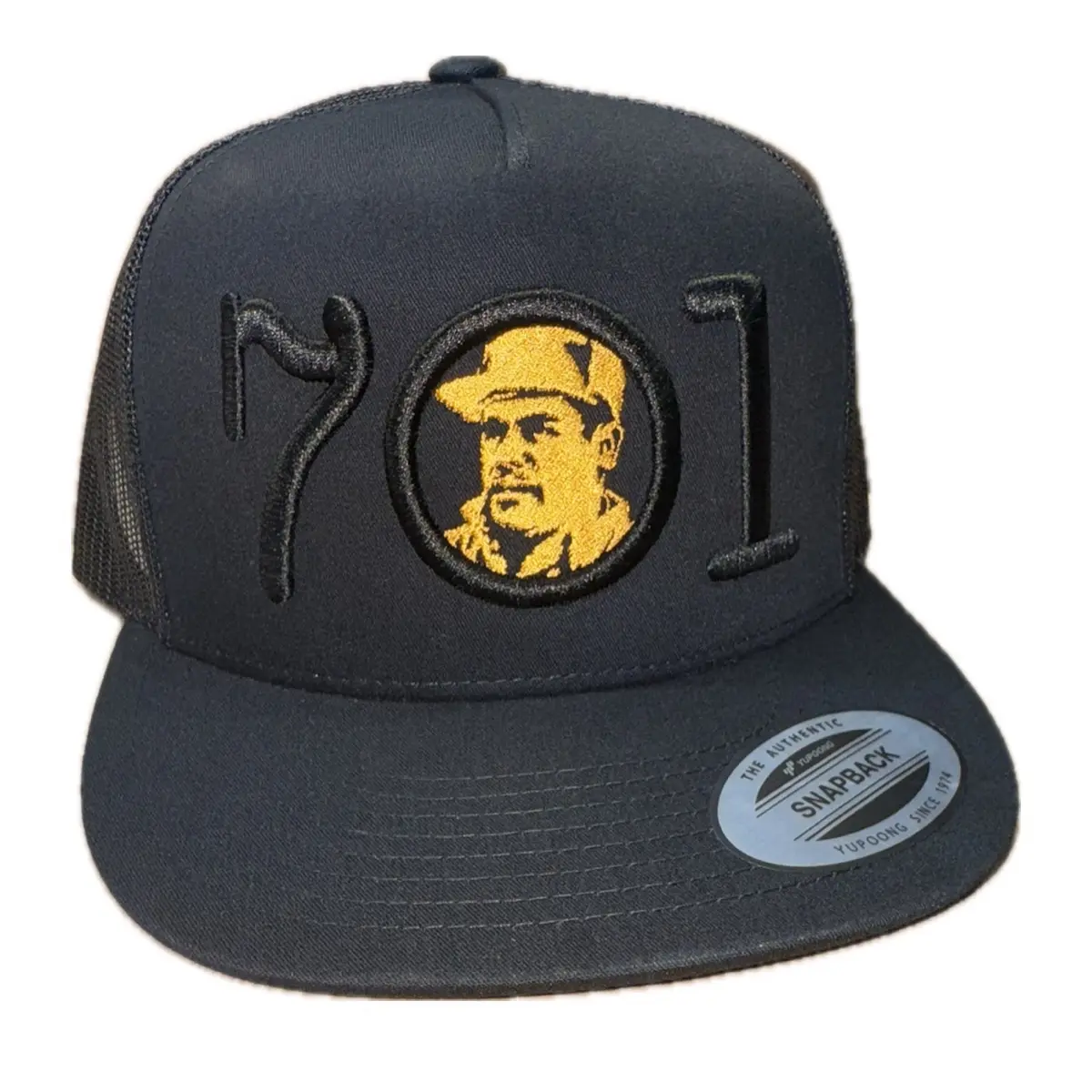 701 Gorra Negra Black Snapback Trucker Style Hat Adjustable Stylish Hat