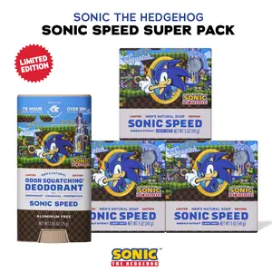 Sonic Speed Super Pack - Dr. Squatch Exclusive Limited Edition Bar Soap and Deodorant Bundle Sonic Speed Super Pack - Dr. Squatch Exclusive Limited Edition Bar Soap and Deodorant Bundle