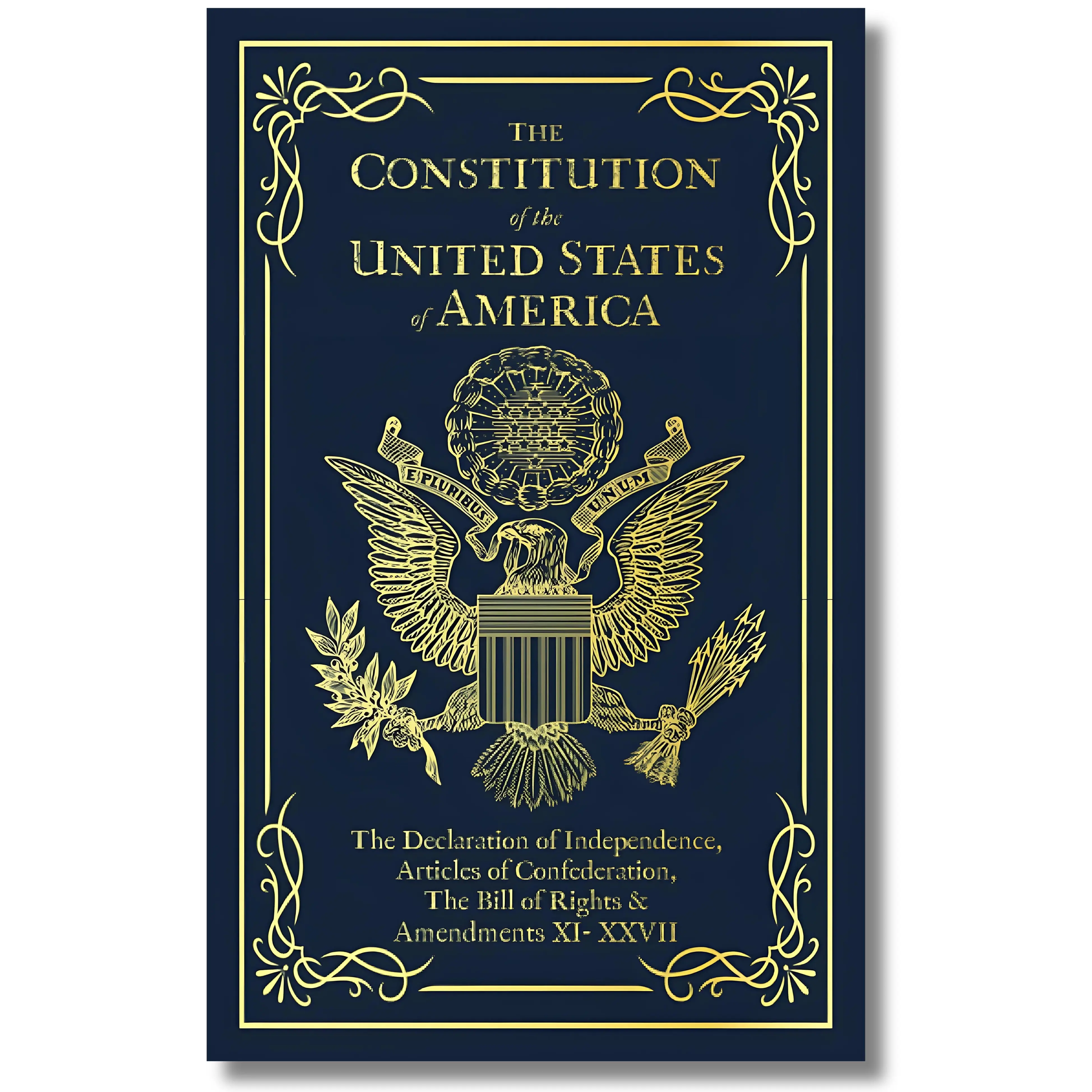 The Constitution of the United States of America: The Declaration of Independence, The Bill of Rights handy size Book, History Books, American History Books
