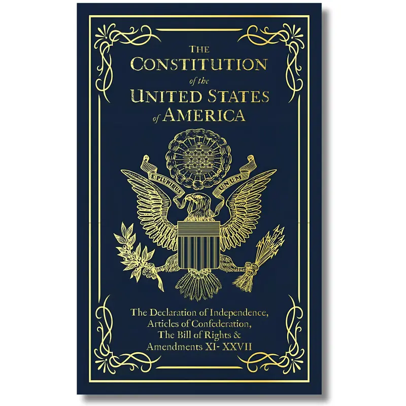 The Constitution of the United States of America: The Declaration of Independence, The Bill of Rights handy size Book, History Books, American History Books
