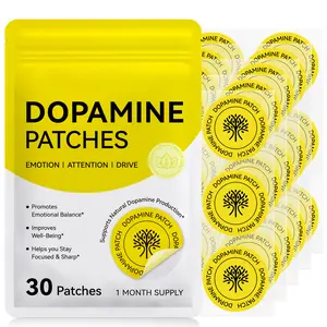 Acentiallabs Dopamine Heat Patches Pack - 30 Patches (1-Month Supply), 24-Month Shelf Life, Lightweight Cotton Cloth, Peel-and-Stick for Effortless Use, Soft Breathable Skin-Friendly Daily Wear for Enhanced Concentration