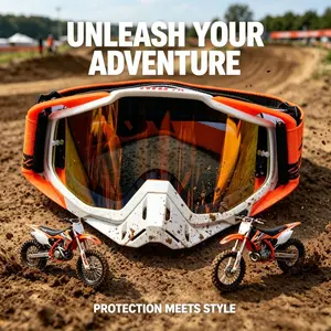 2026 New 100% Off-Road Goggles, Motorcycle Riding Protective Eyewear, Anti-Fog Anti-Wind Dirtbike Glasses, Essential Gear for Riders