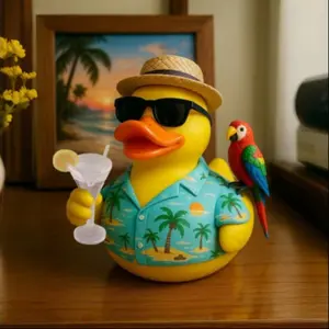 Resin Jimmy Memorial Duck Figurine Decoration, Decorative Figurines, Unique Collectible Ornament for Home Decor, Perfect Gift for Memorabilia Lovers