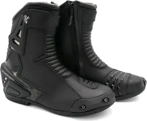 Motorcycle Riding Boots for Men Rubber Sole Sport Bikes Ankle Protective Motor cycle Shoes