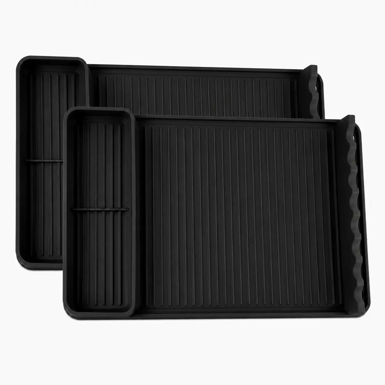 No More Messy Tables! Heat Resistant Silicone Grill Mat for Blackstone 16x11.5" Non-Slip BBQ Tool Mat, Outdoor Cooking Camping & Tailgating Essential, 3mm Thick, Raised Drip Edge, Easy-Clean, Fits Everywhere, Gift for Grilling Men