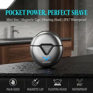 New summer UFO style rechargeable rotary electric shaver for men, portable, washable, waterproof, dual blade, USB powered, ideal choice for home use and hotel sharing of good products