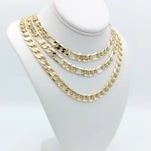 Cuban link chain and Figaro, thick 10 mm fashion. Stainless Steel Necklaces Trendy Jewelry
