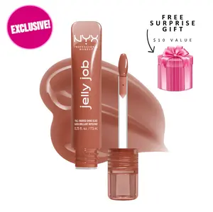 Jelly Job Full-Bodied Shine Gloss, Jelly-Smooth Shine, Precision Applicator, NYX Professional Makeup