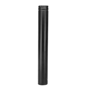 212 MAIN Dura Vent Pellet Vent Pro Pipe, 4 in. Dia x 48 in. Length, Black, 4x48 in