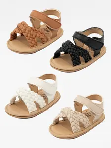 Braided Cross-Front Baby Sandals