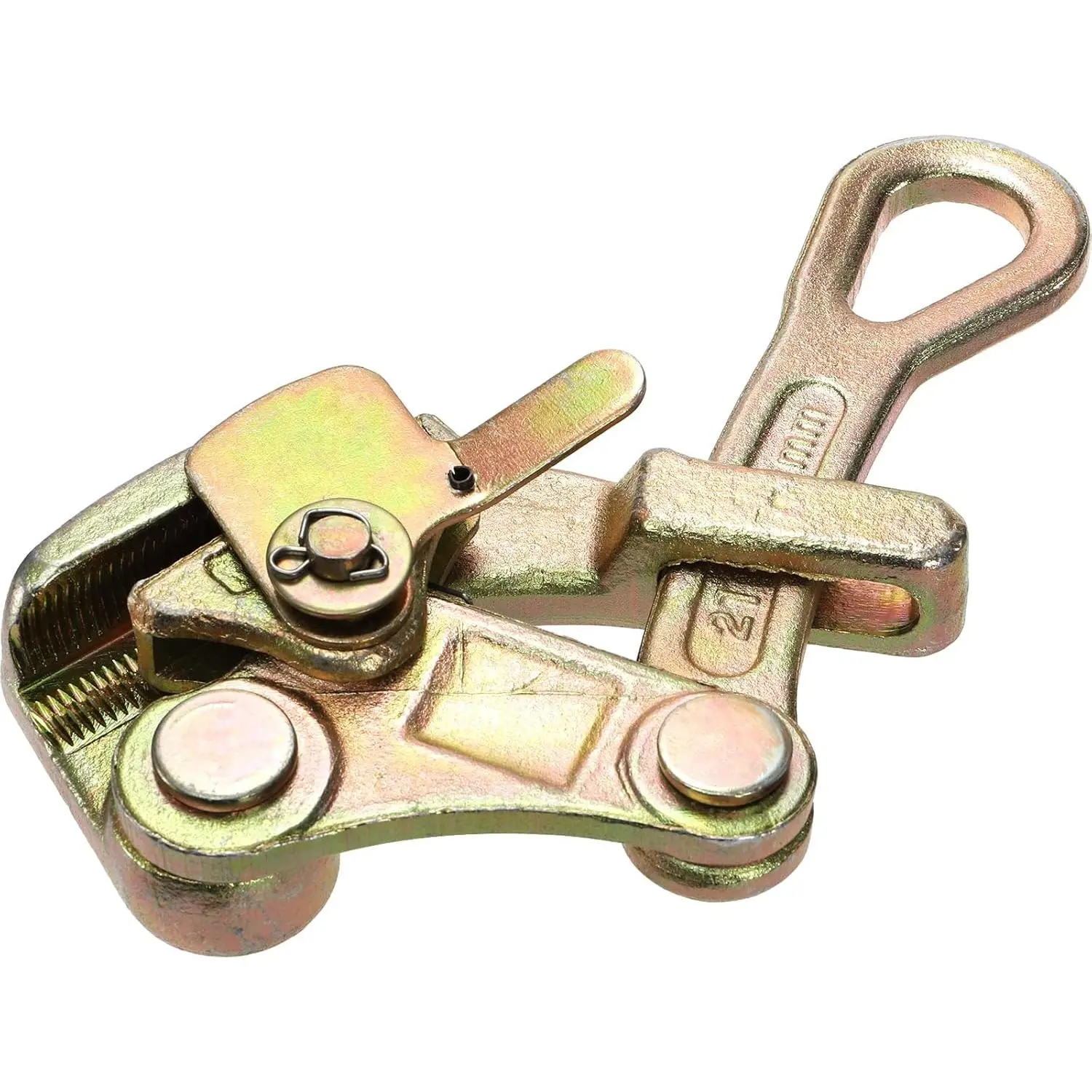 4400lb Cable Grip Steel Wire Gripper, 2 Ton Cable Puller Tool for 4-22 mm Wire Rope, Cable Tensioner with Swing Latch, Rope Jaw Puller Tightening Tool