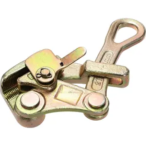 4400lb Cable Grip Steel Wire Gripper, 2 Ton Cable Puller Tool for 4-22 mm Wire Rope, Cable Tensioner with Swing Latch, Rope Jaw Puller Tightening Tool