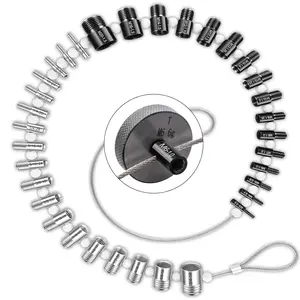 Nut and Bolt Thread Checker - (34 Gauges)  Steel Bolt and Nut Identifier Gauge - SAE and Metric Nut Bolt Size Gauge - Nut and Bolt Measurement Tool with Engraved