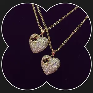 Diamond Heart Necklace 18-20"