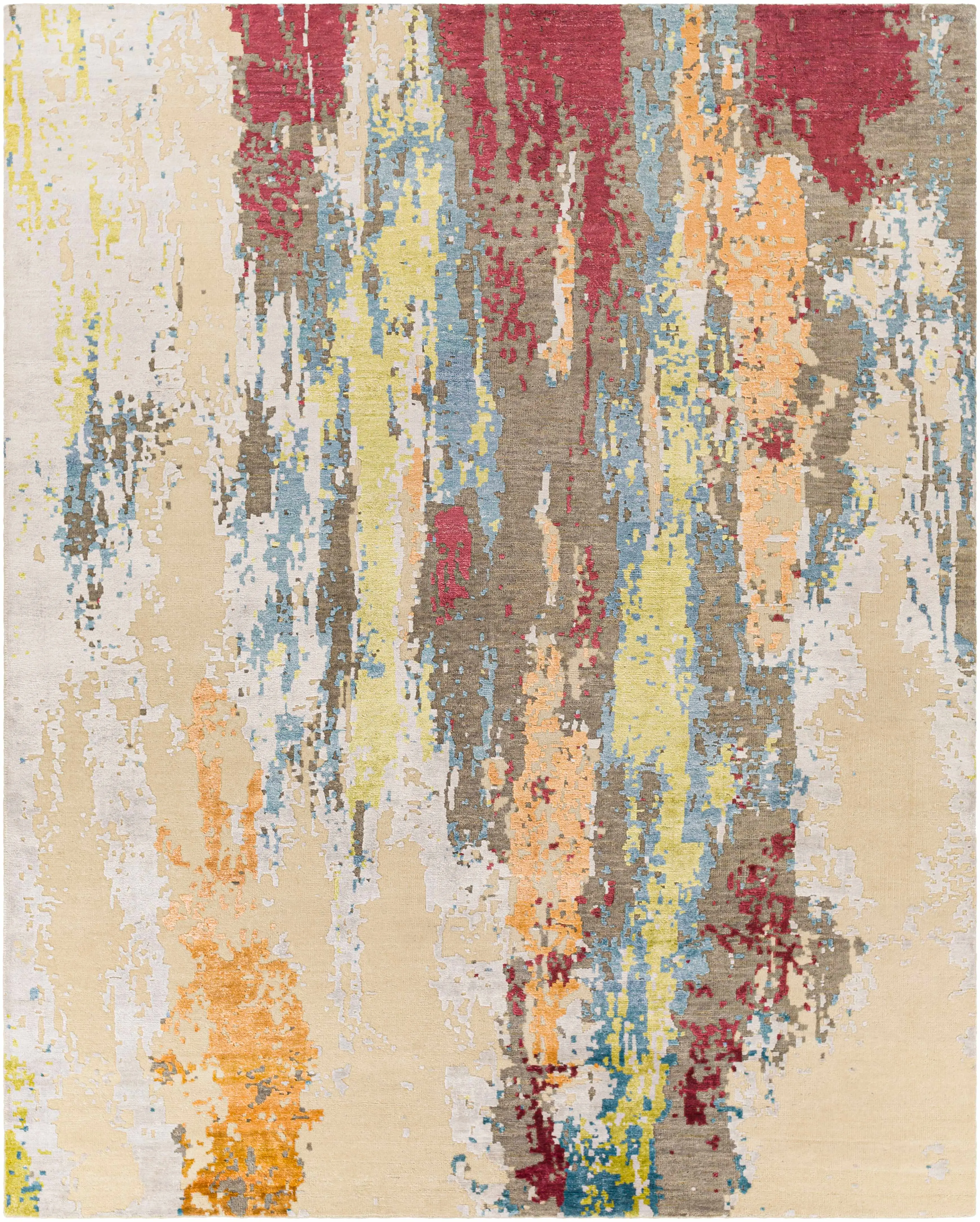 Kabugao Handmade Premium Wool Hand Woven Rug - Soft Area Rug, Clearance