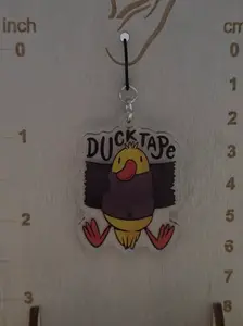 Duck tape dangly earrings