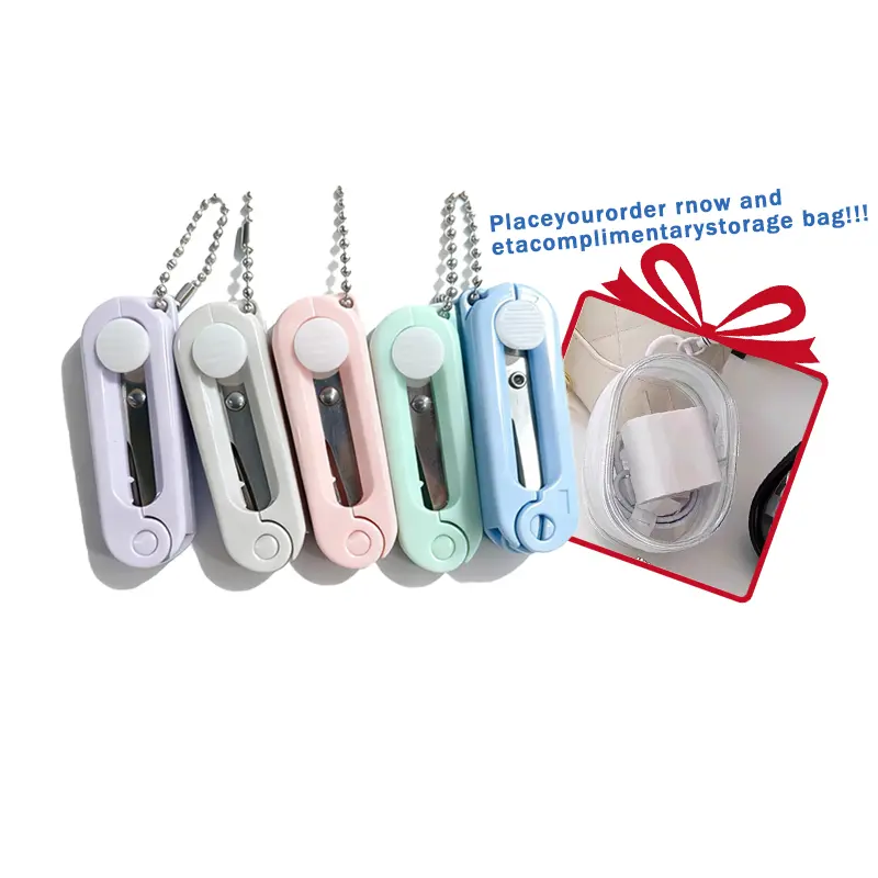 3/6pcs Creative Multifunctional Mini Scissors, Art Supplies for Home Travel Crafts Paper Cutting，Folding Scissors,Safe Portable Travel,Foldable Telescopic Cutter Pocket,Mini Scissor with Keychain for Cutting, Scrapbooking Crafting,