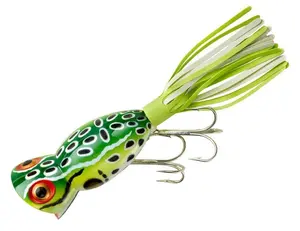 Arbogast Hula Popper 3/8 oz Fishing Lure - Leopard Frog
