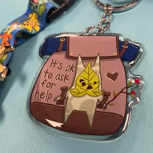 Korok Zelda with Backpack Asking For Help Keychain