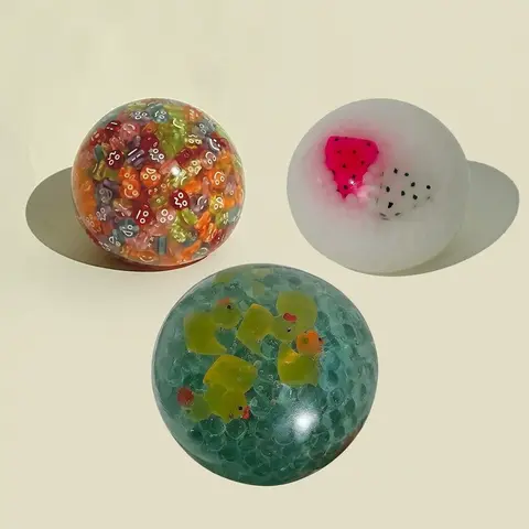Mochichi Handmade CrunchyStress Ball, Slime Base Medium–Hard Squishy, Shapeable Fidget Toy, Anxiety Relief Toy