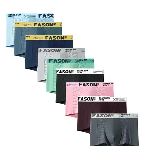 5/9 Pack Men's Boxer Briefs, Comfortable Seamless & Breathable Trunks, Trendy Athletic Style, Multi-Color Options, Elastic Waistband Boxer Briefs