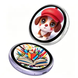 Unisex Digital Badge Brooch - Multi-functional Display Screen for Photos, Videos, GIFs, DIY 2D Anime & Gaming Merchandise Collectibles Gifts