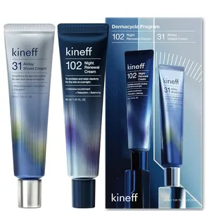 Kineff Dermacycle Program Day & Night 2-Pack Face Cream - 31 All-Day Shield Cream & 102 Night Renewal Cream with Centella Asiatica & Niacinamide - Korean Skin Care for All Skin Types (1.01 fl oz EA)