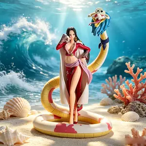 One Piece Boa Hancock Figure, Snake Princess Ver. with Salome the Snake, Boa Hancock Collectible Statue, One Piece Pirate Empress with Premium Details , Anime One Piece Boa Hancock Figure, Elegant Pirate Empress Form for Desk Display