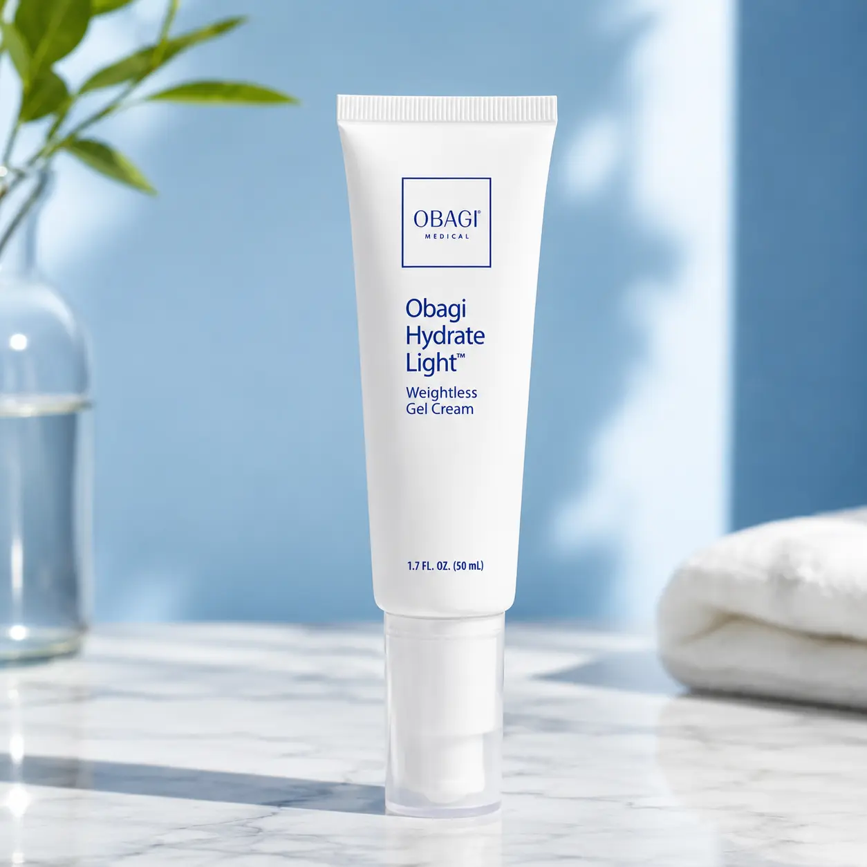 Obagi Hydrate Light Weightless Gel Cream 1.7 oz / 50 mL Oil-Free Hydrating Moisturizer for All Skin Types