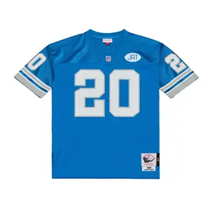 Barry Sanders Detroit Lions 1991 Authentic Jersey - Mitchell & Ness NFL Throwback, 90s Retro Football Jersey