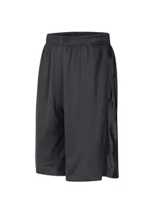 Men's Long Gym Shorts Breathable Loose Fit Basketball Shorts with Pockets, Teenage Boys Summer Casual Gym Wear, Athletic Mesh Shorts