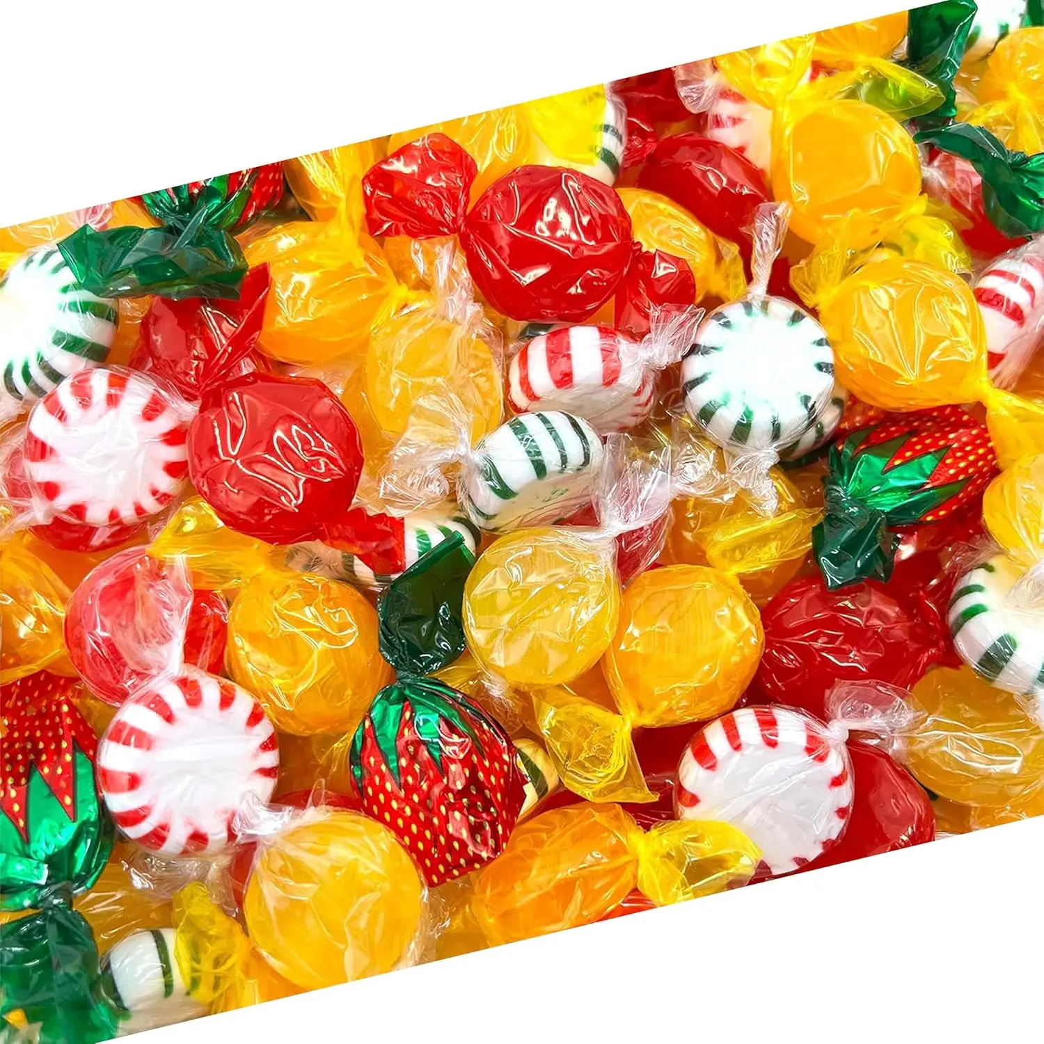 American Old-Fashioned Hard Candy Assortment |1 Pound Bag - Approx. 80 Count | Hostess Mix | Individually Wrapped Candy for Holiday Buffets