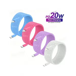 1 Meter / 2 Meters Extra Long Apple Cellphone Smartphone Charger Cable, Multiple Colors Available, Fast Charging & High-Speed Data Sync, Compatible with iPhone/iPad