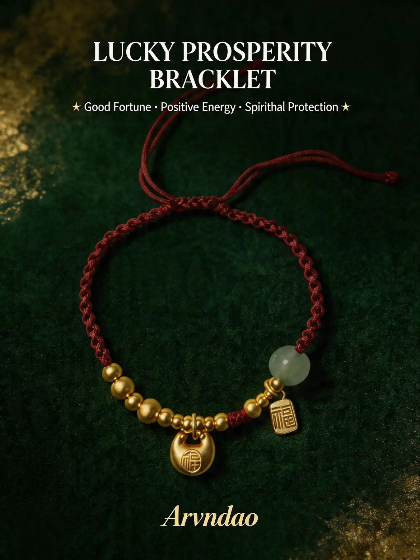 Lucky Red String Jade Exquisite Premium High Quality Bracelet - Feng Shui Fortune Lock Protection Jewelry for Women