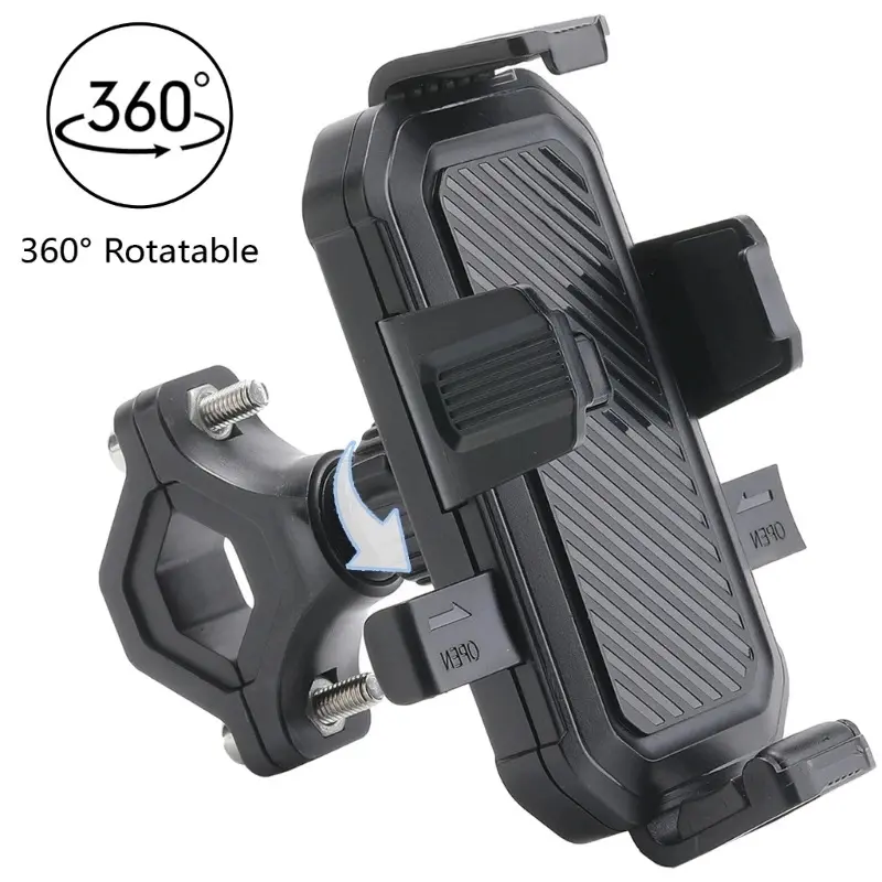360° Rotatable Universal Bike Cellphone Holder, Adjustable Waterproof Grip Mount with Easy Installation, Tech Accessories for 4.7-6.8 in Smartphones, Outdoor Cycling Navigation Stand Accessories,summerwins