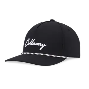 Callaway Golf Men's Birdie Putt Rope Hat in Black | Size: Adjustable