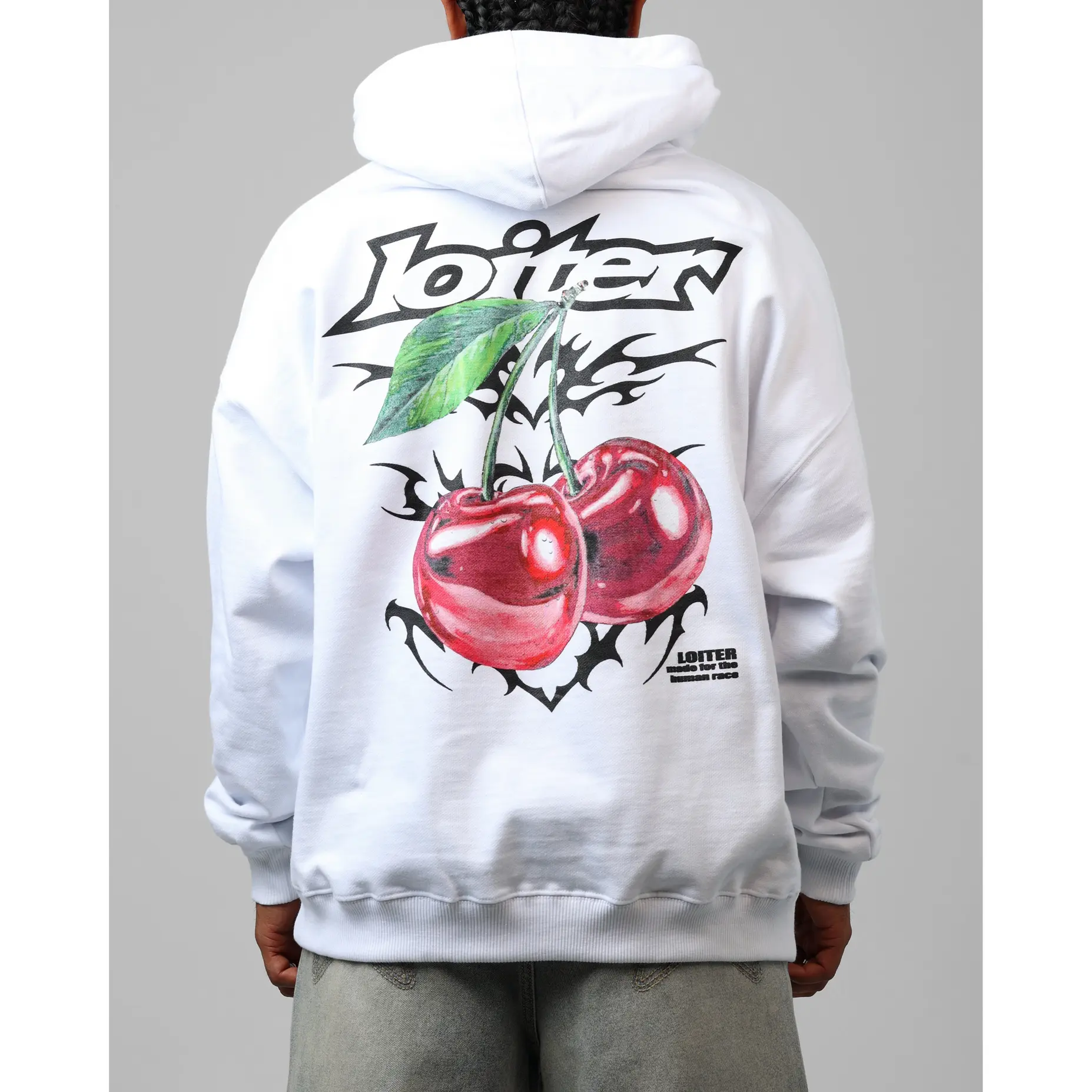 Loiter Cherry Pick Hoodie White