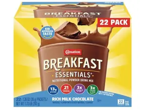 Powder Drink Mix, Rich Milk Chocolate, 22 Count Box of 1.26 Ounce Packets