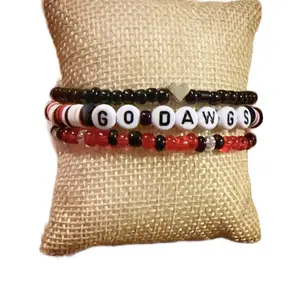 Georgia Bulldogs Beaded Bracelet Set