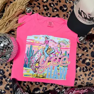 Neon Yeehaw Graphic T-Shirt