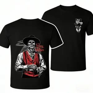 Doc Holliday Say When Old West Death Merchant Series Tombstone Ghost Town Zombie T-shirt, Cowboy T-shirt, Plus Size Clothing, Everyday Top, Unisex Gift